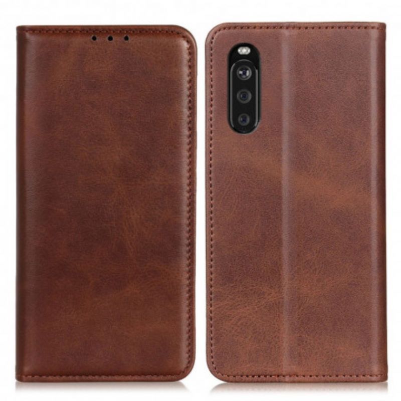 Kožené Pouzdro Folio Sony Xperia 10 Iii Elegantní Štípenka