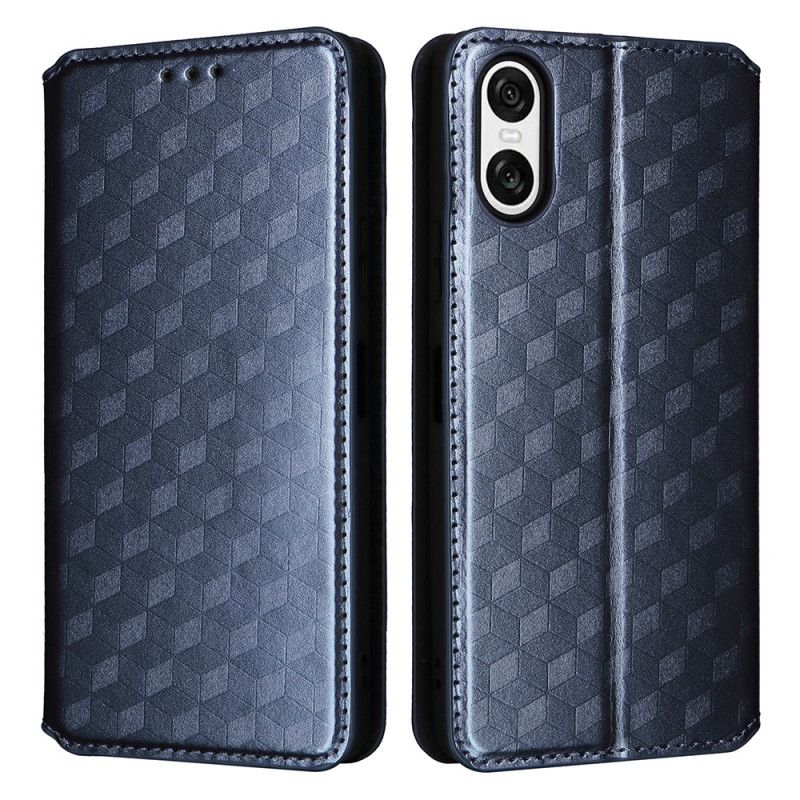 Kožené Pouzdro Folio Sony Xperia 10 Vi 3d Diamanty