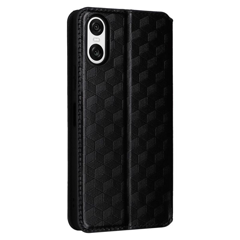 Kožené Pouzdro Folio Sony Xperia 10 Vi 3d Diamanty