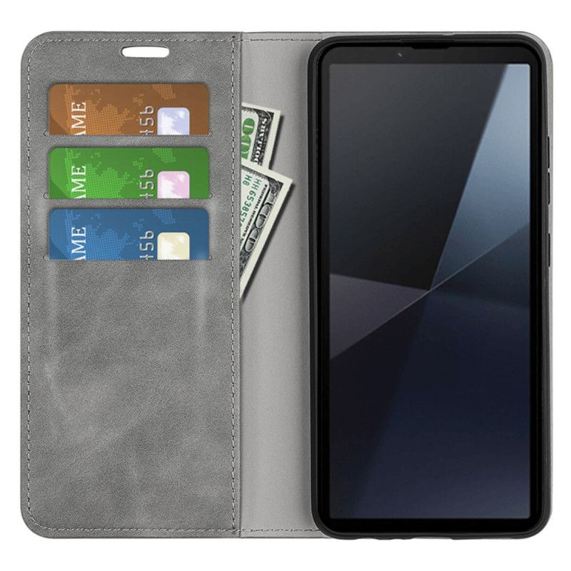 Kožené Pouzdro Folio Sony Xperia 10 Vi Klasika