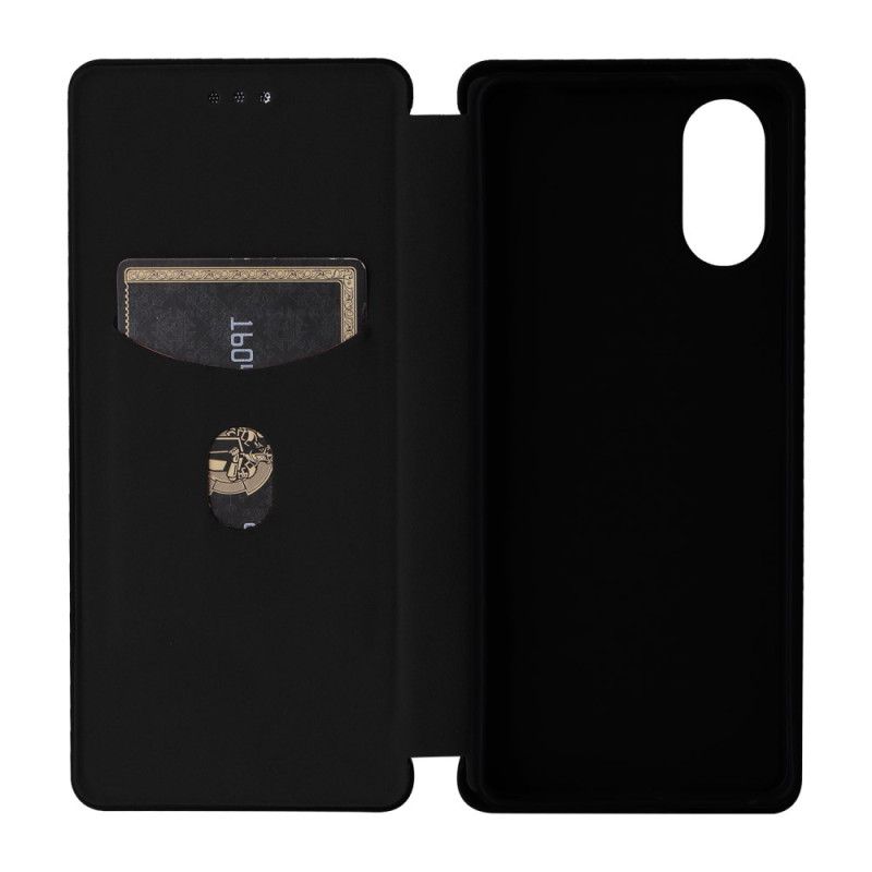 Kožené Pouzdro Folio Sony Xperia 10 Vi Uhlíkové Vlákno