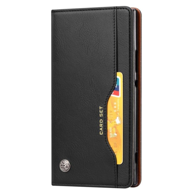 Kožené Pouzdro Folio Sony Xperia Xa2 Držák Na Karty Z Umělé Kůže