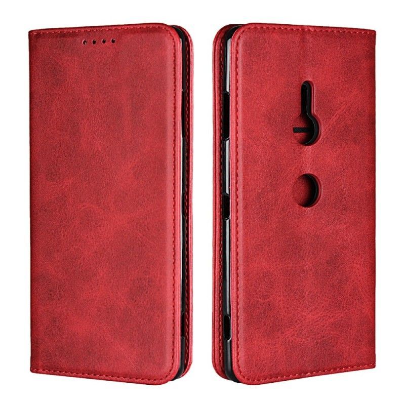 Kožené Pouzdro Folio Sony Xperia Xz3 Efekt Kůže