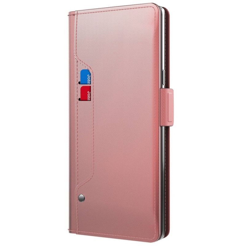 Kožené Pouzdro Na Sony Xperia 1 IV Odnímatelné Zrcátko A Držák Karty