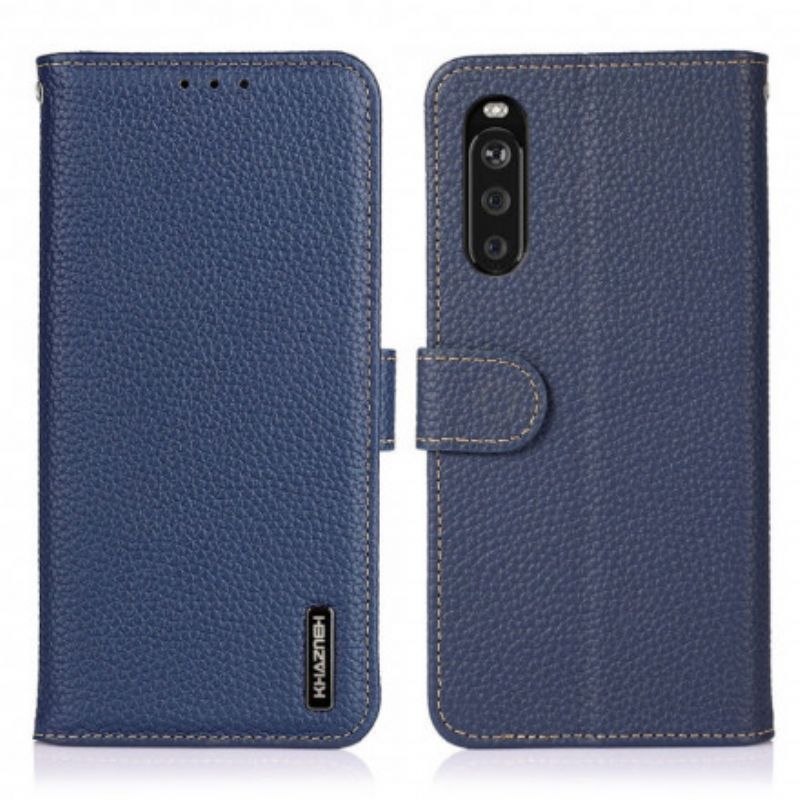 Kožené Pouzdro Na Sony Xperia 10 Iii Liči Chazneh Kůže