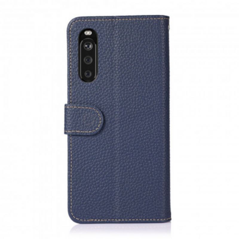 Kožené Pouzdro Na Sony Xperia 10 Iii Liči Chazneh Kůže