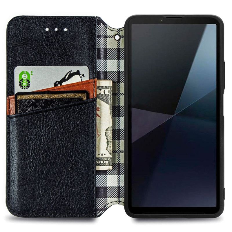 Kožené Pouzdro Sony Xperia 10 Vi Kryty Na Mobil Vintage Frieze