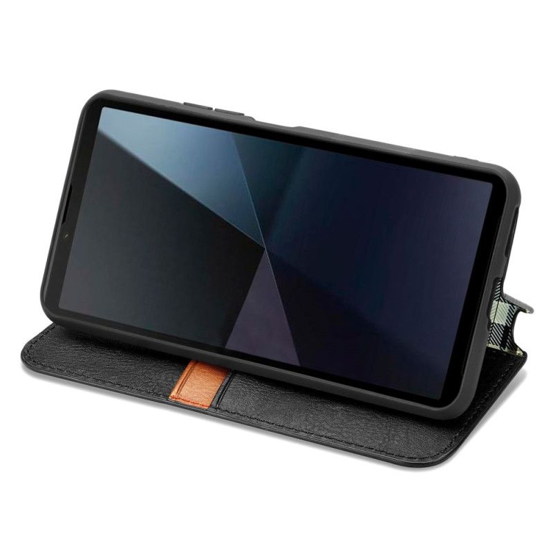 Kožené Pouzdro Sony Xperia 10 Vi Kryty Na Mobil Vintage Frieze