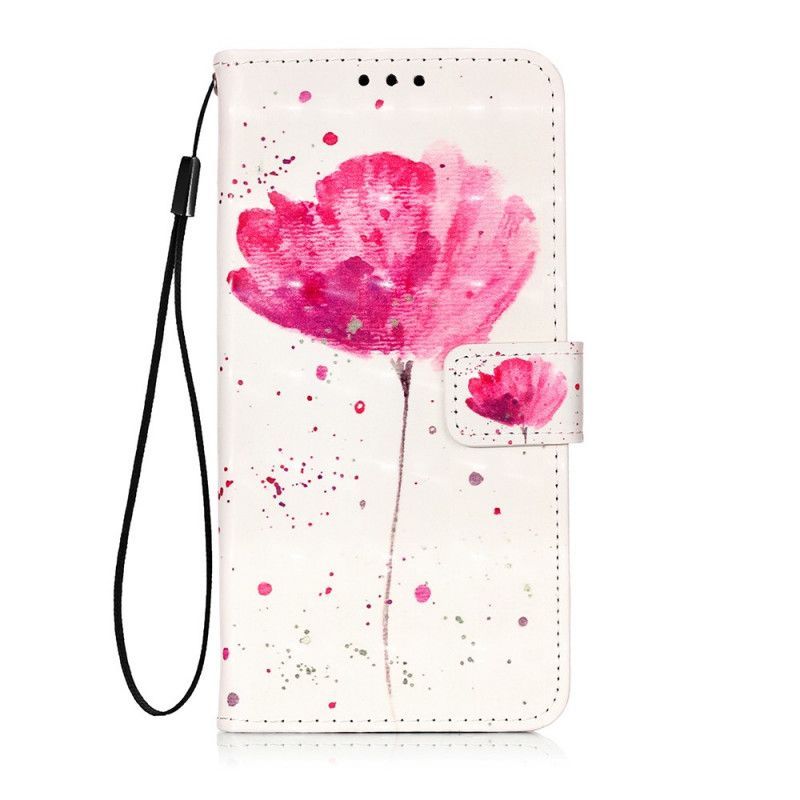 Kožené Pouzdro Sony Xperia 5 Akvarelový Mák