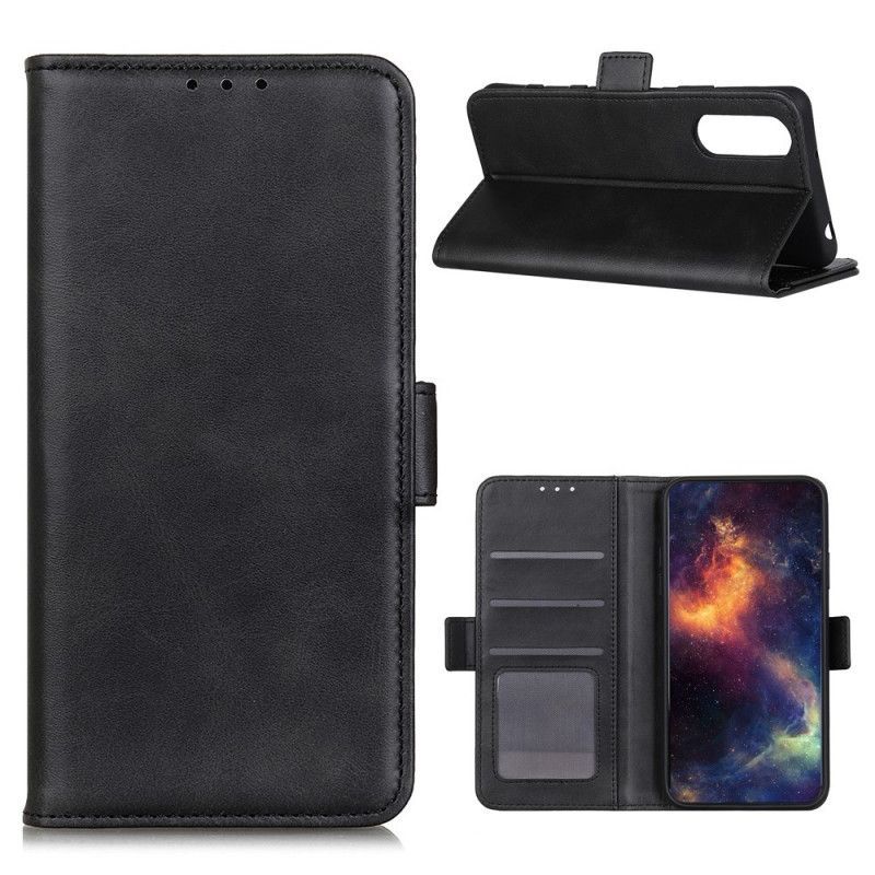 Kožené Pouzdro Sony Xperia 5 Ii Dvojitá Klapka