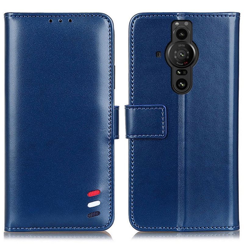 Kožené Pouzdro Sony Xperia Pro-i Trikolorní Kožený Efekt