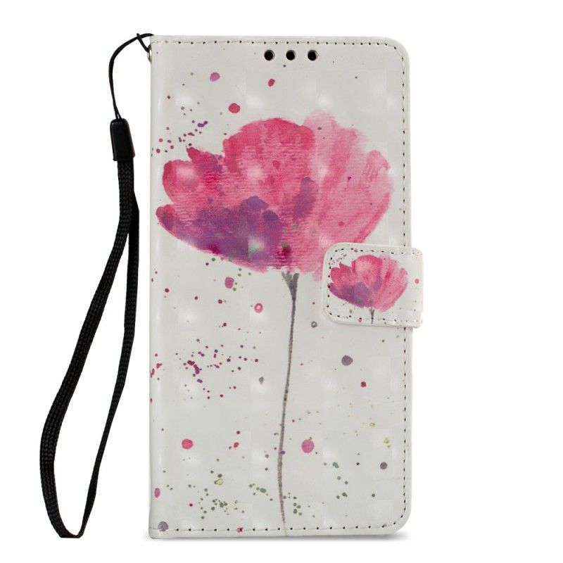 Kožené Pouzdro Sony Xperia Xa2 3d Akvarelový Mák