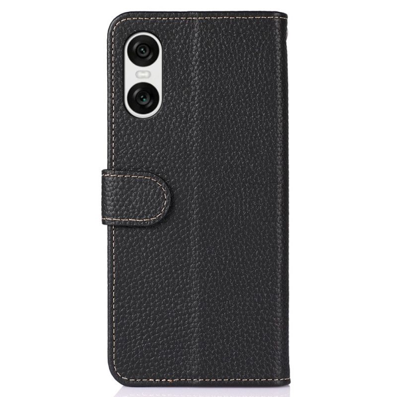 Kožený Kryt Na Sony Xperia 10 Vi Khazneh Litchi Kůže