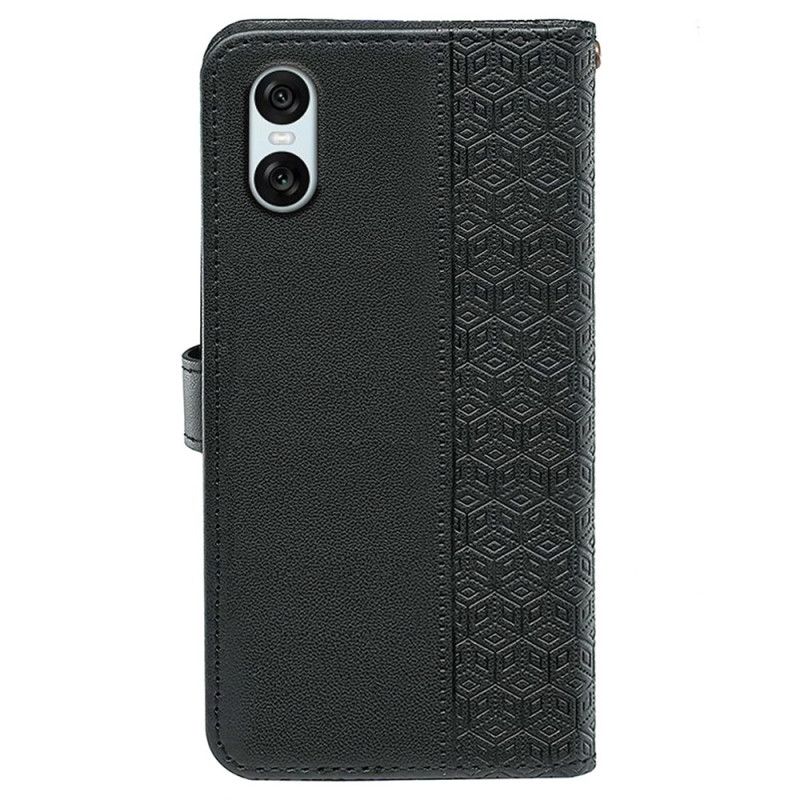Kožený Kryt Na Sony Xperia 10 Vi Kostky Vlys