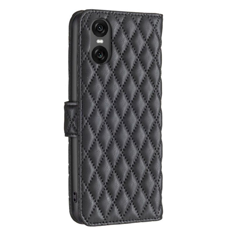 Kožený Kryt Na Sony Xperia 10 Vi Prošívaná Binfen Color