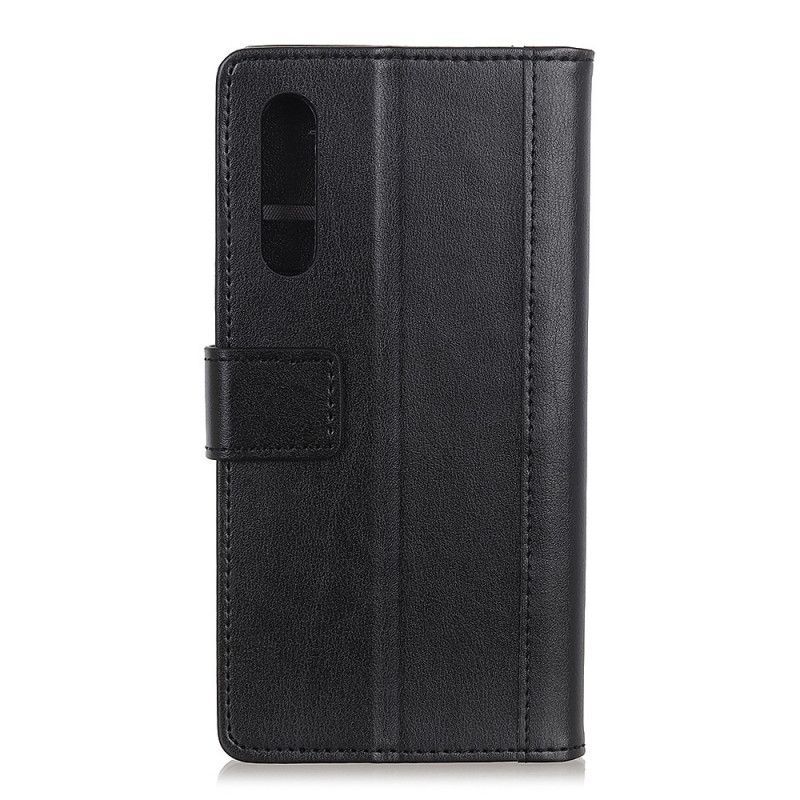 Kožený Kryt Na Sony Xperia L4 Klasický Vzhled Kůže