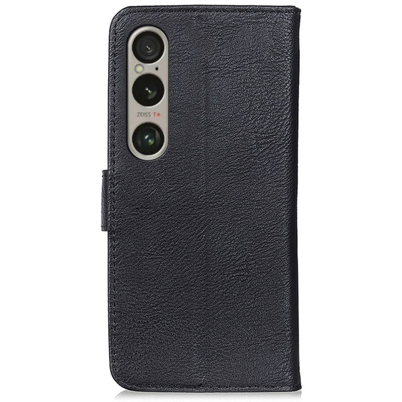 Kožený Kryt Sony Xperia 1 Vi Hladká Umělá Kůže Khazneh