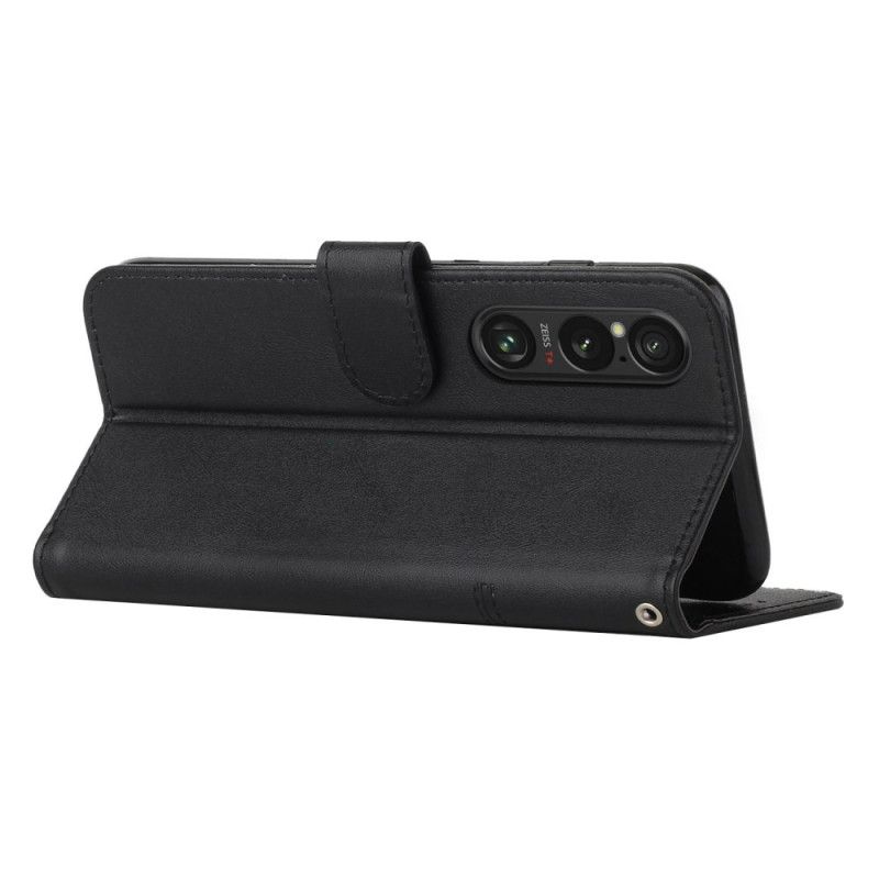 Kožený Kryt Sony Xperia 1 Vi Podnikání V Lanière