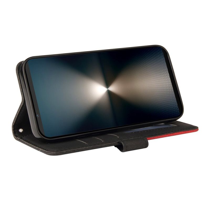 Kožený Kryt Sony Xperia 1 Vii Dvoubarevná Vlnovka