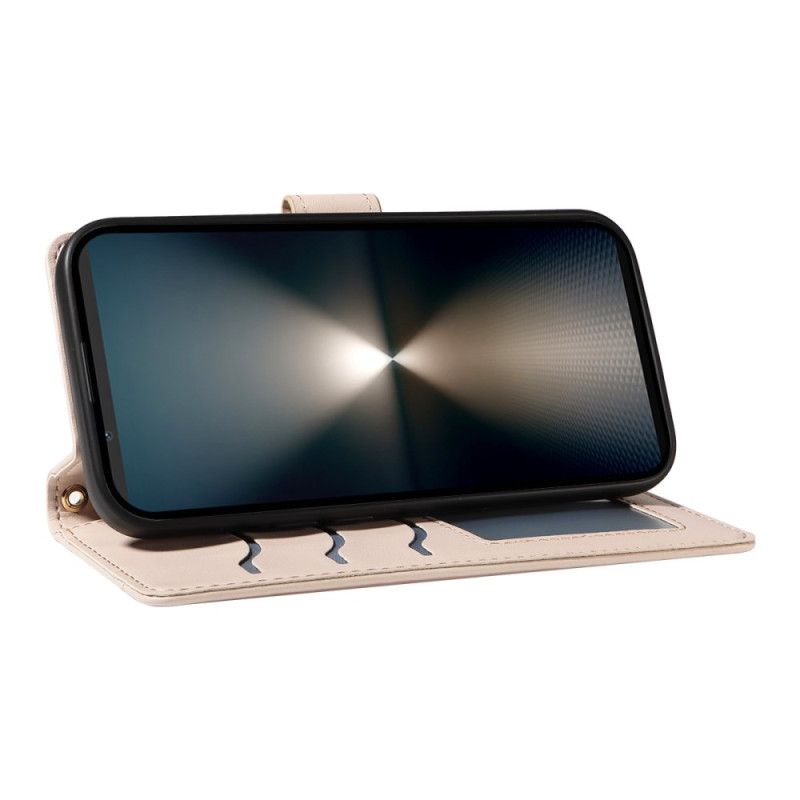 Kožený Kryt Sony Xperia 1 Vii Prošívané S Popruhem A Ramenním Popruhem