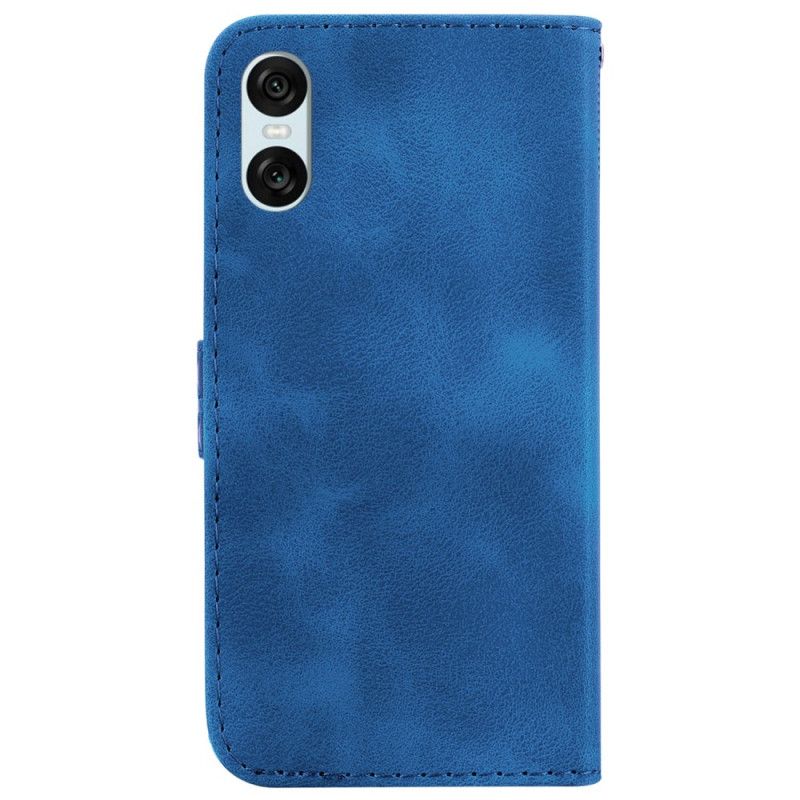 Kožený Kryt Sony Xperia 10 Vi Design 7 S Popruhem