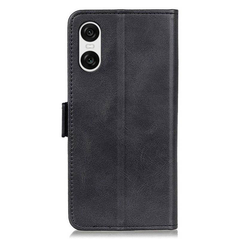 Kožený Kryt Sony Xperia 10 Vi Dvojité Zapínání