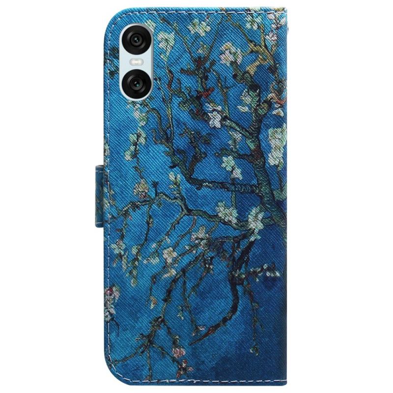 Kožený Kryt Sony Xperia 10 Vi Květy Meruněk