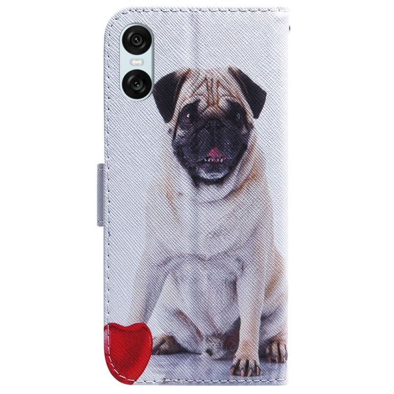 Kožený Kryt Sony Xperia 10 Vi Mops Pes