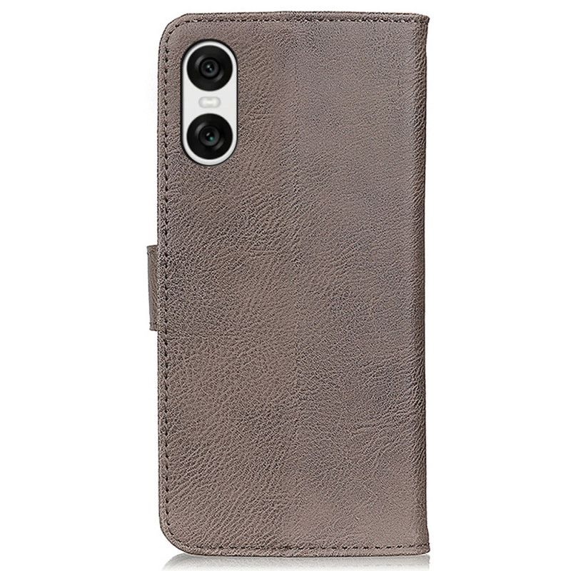 Kožený Kryt Sony Xperia 10 Vi Retro Umělá Kůže Khazneh