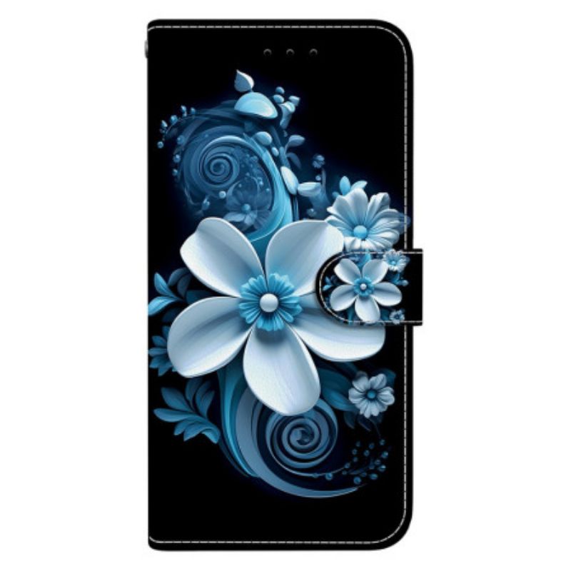 Kožený Kryt Sony Xperia 10 Vii Černá Orchidej