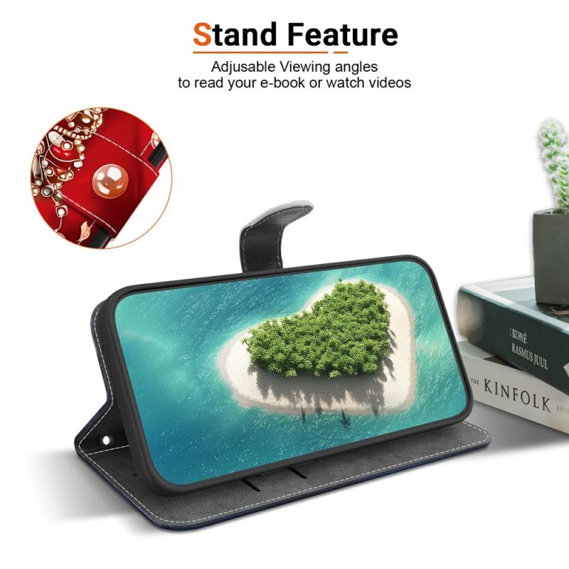 Kožený Kryt Sony Xperia 10 Vii Červené Růže