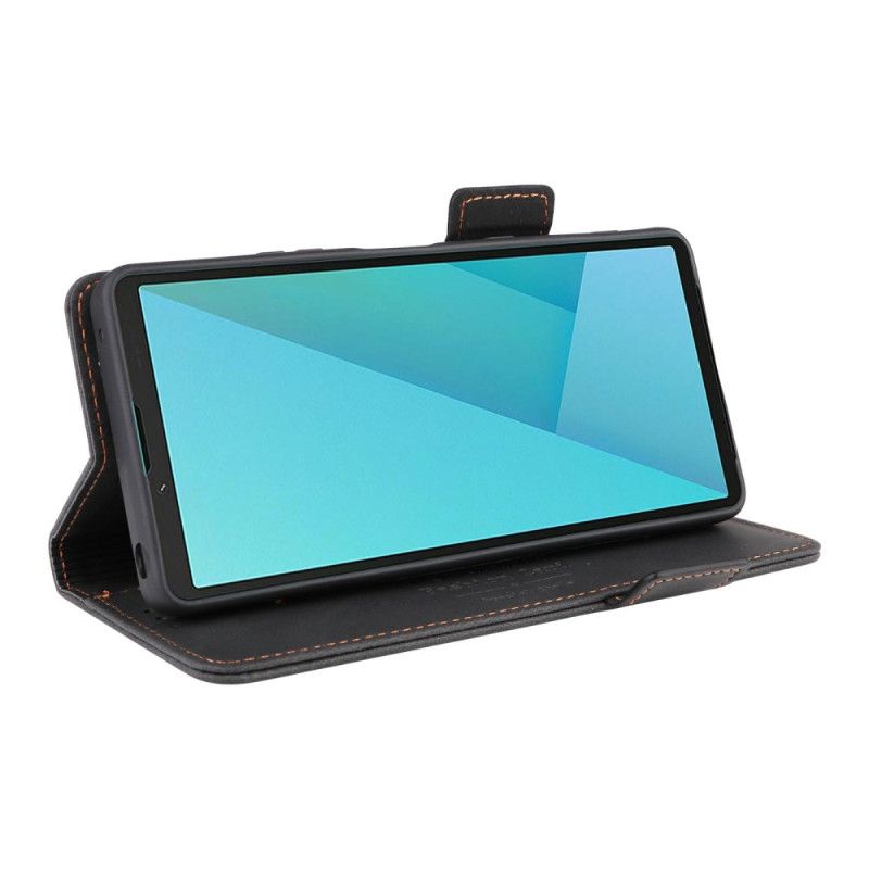 Kožený Kryt Sony Xperia 10 Vii Retro Semišový Efekt