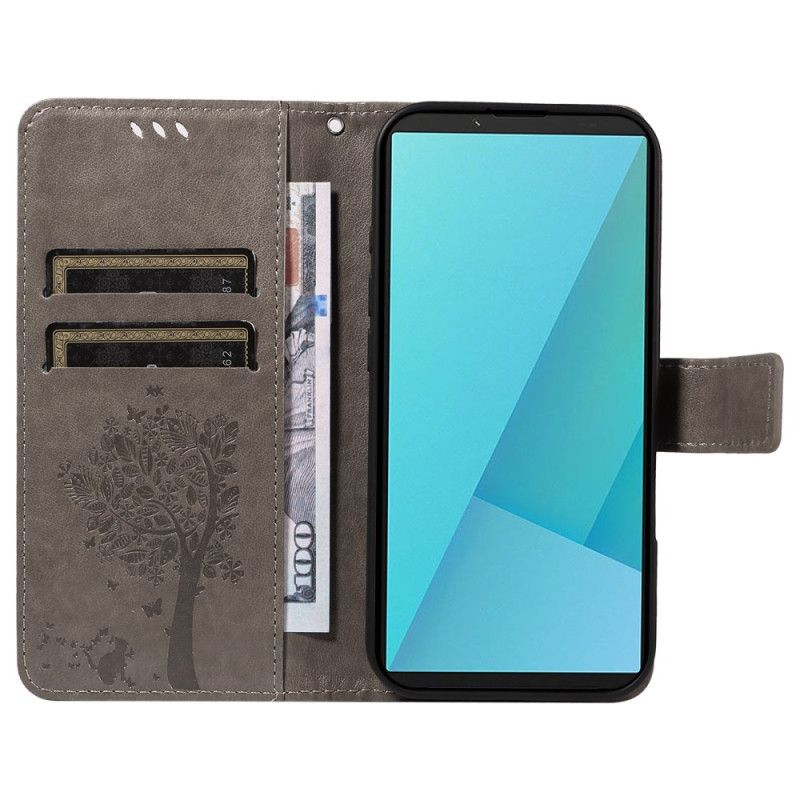 Kožený Kryt Sony Xperia 10 Vii Škrabka Pro Kočky