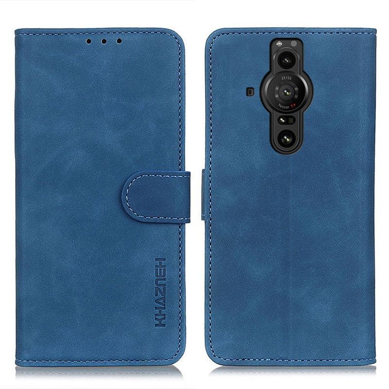 Kožený Kryt Sony Xperia Pro-i Khazneh Vintage Kožený Efekt