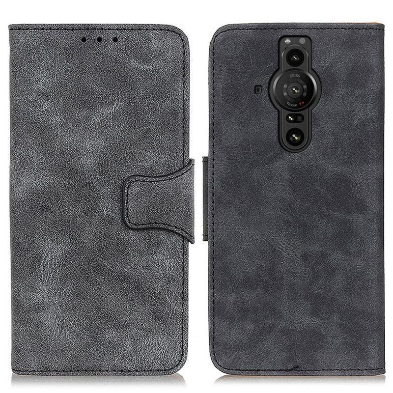 Kožený Kryt Sony Xperia Pro-i Stará Štípaná Kůže