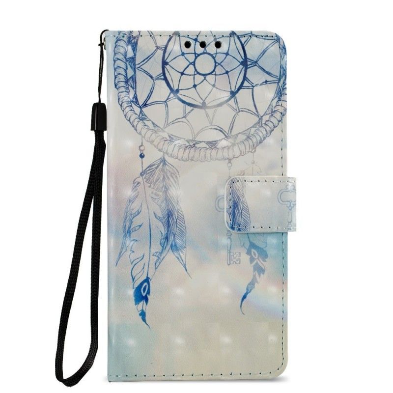 Kožený Kryt Sony Xperia Xa2 3d Akvarelový Lapač Snů