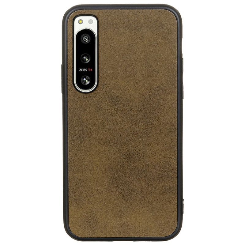 Kryt Na Sony Xperia 5 IV Kožený Efekt