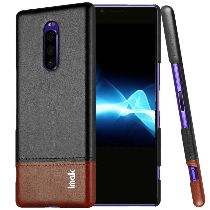 Kryt Sony Xperia 1 Série S Koženým Efektem Imak Ruiyi