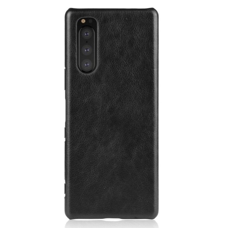 Kryt Sony Xperia 5 Efekt Kůže Litchi