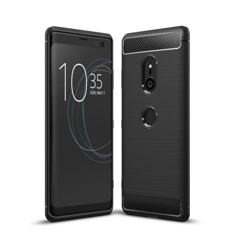 Kryt Sony Xperia Xz3 Kartáčované Uhlíkové Vlákno