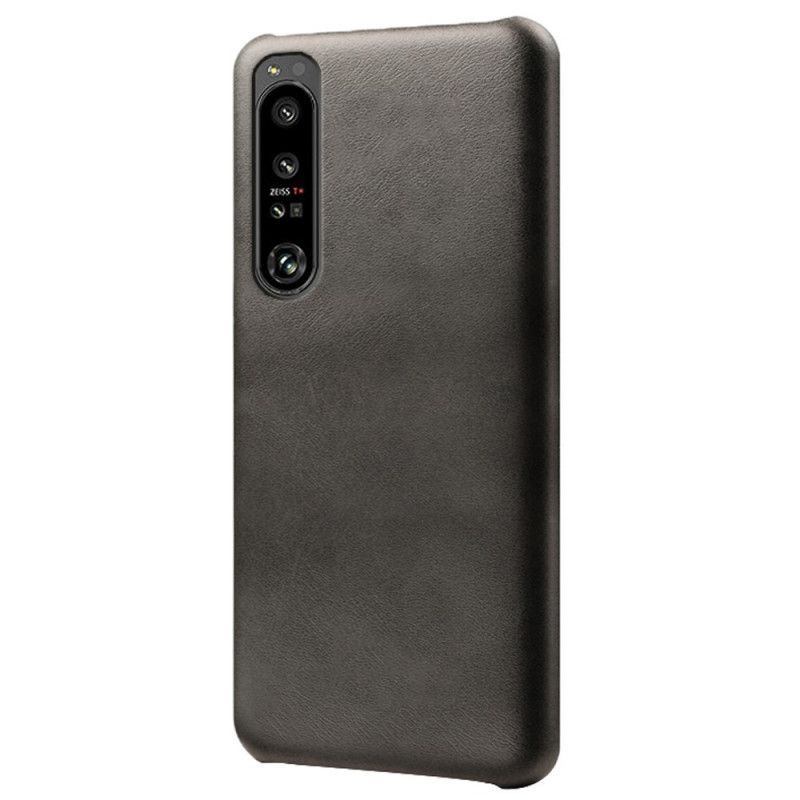 Kryty Na Mobil Na Sony Xperia 1 IV Kožený Efekt