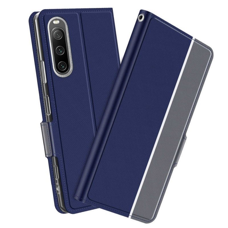 Kryty Na Mobil Na Sony Xperia 10 IV Flipové Pouzdro Dvoubarevná Baiyu