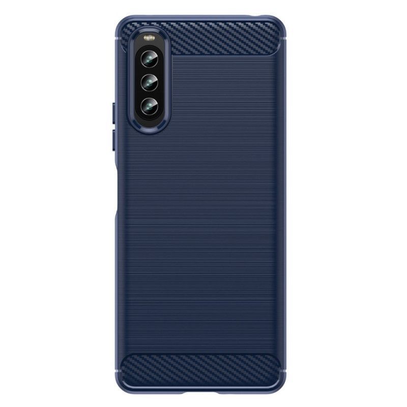 Kryty Na Mobil Na Sony Xperia 10 IV Kartáčované Uhlíkové Vlákno