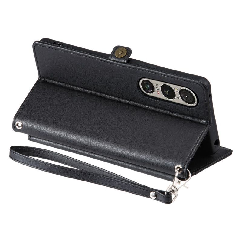 Peněženková Pouzdra Sony Xperia 1 Vii Kryty Na Mobil Pouzdro A Popruh