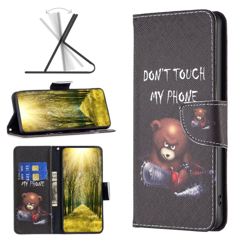 Peněženková Pouzdra Sony Xperia 10 Vi Kryty Na Mobil Nebezpečný Medvěd