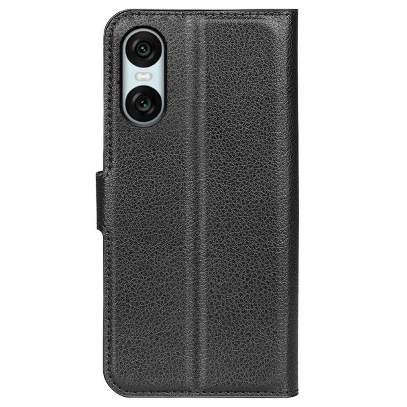 Peněženková Pouzdra Sony Xperia 10 Vi Kryty Na Mobil Umělá Kůže Litchi