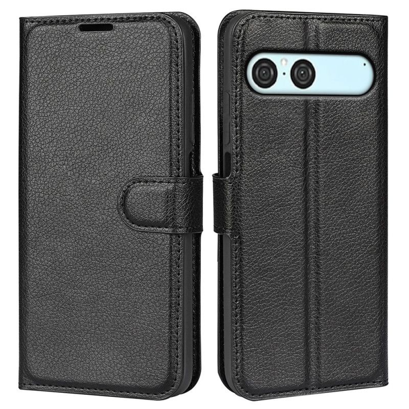 Peněženková Pouzdra Sony Xperia 10 Vii Umělá Kůže S Liči