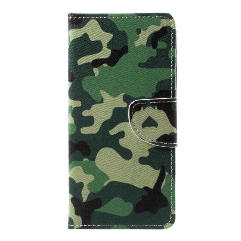 Peněženková Pouzdra Sony Xperia L1 Vojenská Kamufláž