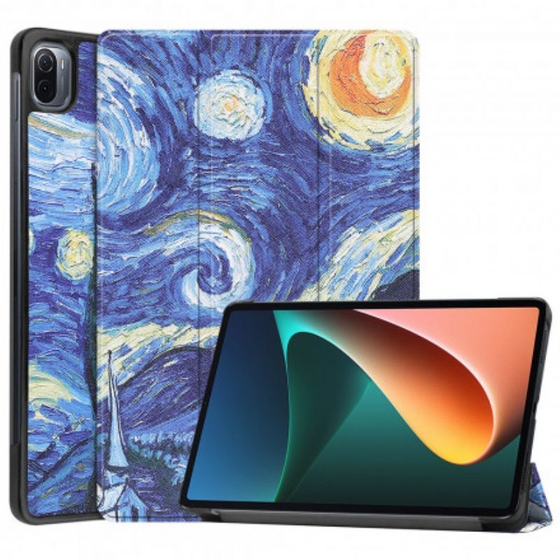 Chytré Pouzdro Kryt Xiaomi Pad 5 Hvězdicový Noční Držák Pera