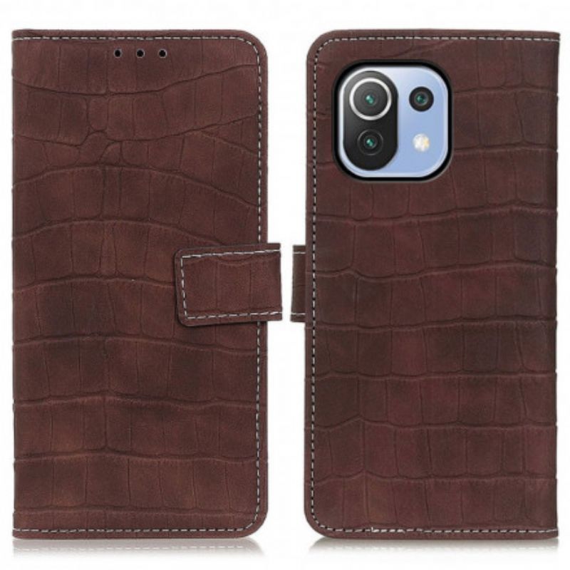Flip Cover Xiaomi 11 Lite 5g Ne/mi 11 Lite 4g/5g Krokodýlí Textura